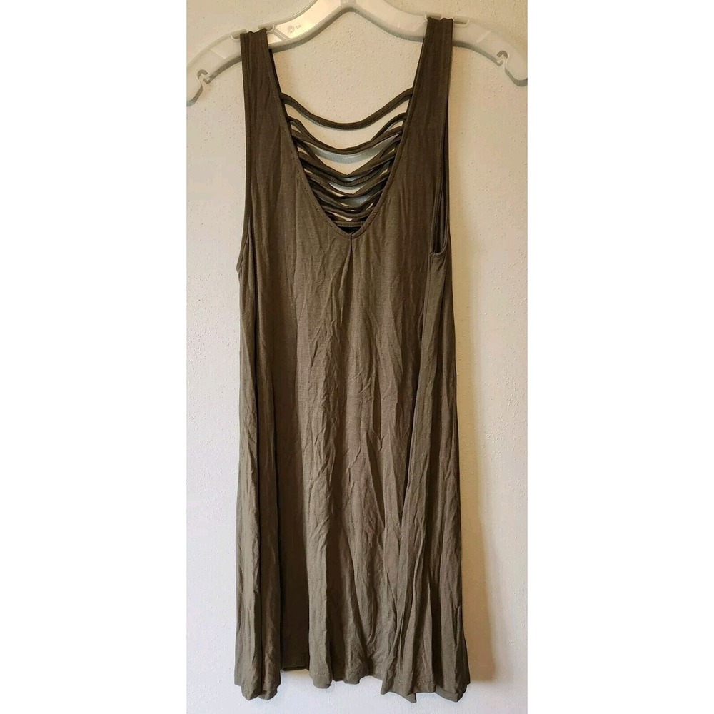 Rue 21 Women's Sage Green Tank Dress Size Large NWT Summer Festival‎